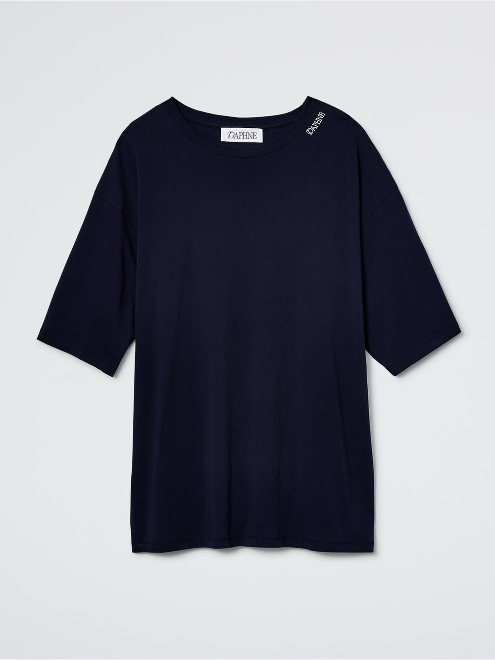 Daphne Hannah Tee and Golden Night Shorts Lounge Set Navy Sz S - Picture 3 of 9